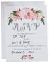 10 stk RSVP Kort - Bohemian Rose