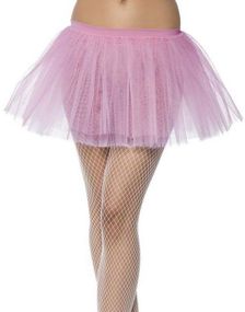 Tutu-skjørt - Lys Rosa Underskjørt 30 cm