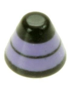 DualRing Spike Lilla - 3 mm Akrylkule til 1,2 mm stang