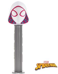 Ghost-Spider Spiderman Pez-Holder med 2 stk Pez Pakker