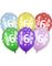 Flerfargede Tallballonger 1-80 - 30 cm