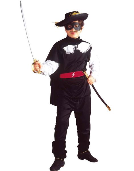 Zorro Inspirert Barnekostyme