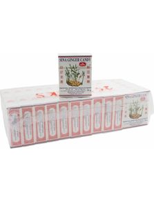 25 stk Sin-A Ginger Candy - Myke Ingefær Godteribiter - Hel Pakke 1,4 kg (Indonesia)