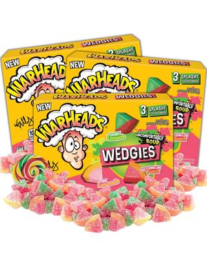 12 stk Warheads Wedgies - Kjempesure Vingummibiter - Hel Eske 1,18 kg (USA Import)