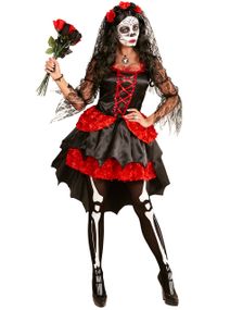 Day of the Dead Damekostyme med Slør