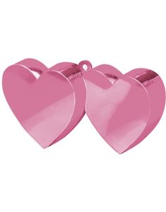 Rosa Ballongvekt med Doble Hjerter