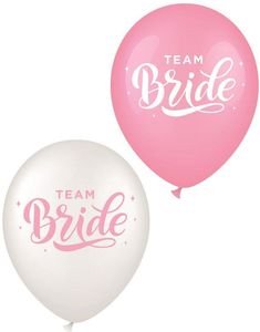 6 stk 30 cm Ballonger - Team Bride