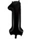 Tallet 1 - Svart JUMBO Folieballong 86 cm