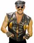 Svart Skinnimitert Cowboy/Biker Vest