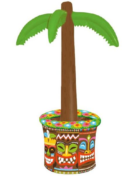 Oppblåsbart Palme Kjølebasseng med Tiki Motiver 66 cm
