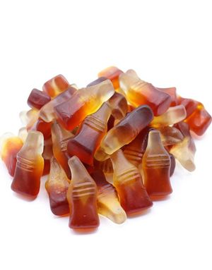1 kg Damla Gummy Cola Bottles - Stor Pose Vingummi Colaflasker