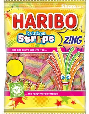 Haribo Rainbow Strips 130 gram