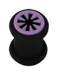 Monster Rims - Svart og Lilla Piercing Tunnel