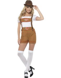 Oktoberfestkostyme med Rose-Trykk - Damekostyme