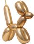 100 stk Glossy Gullfarget Figurballonger