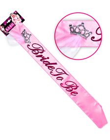 Rosa Bride to Be Ordensbånd i Sateng