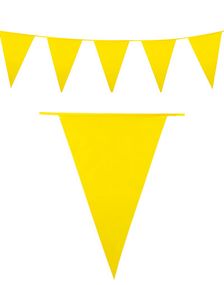 10 Meter Banner med Gule Vimpel Flagg