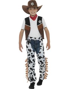 Texas Cowboy Barnekostyme 5 Deler