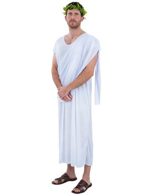 B-VARE! Gresk Unisex Toga Kostyme - Small - Feilsydd