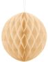 Kremfarget Honeycomb Ball VELG STØRRELSE 10-20 cm