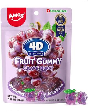 Peelerz Gummy Grape - Skrellbart Gelegodteri med Druesmak 65 gram