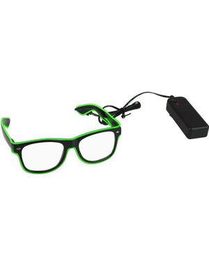 El-Wire LED Briller - Grønn