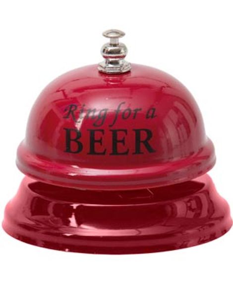 Ring for a Beer - Rød Ringebjelle