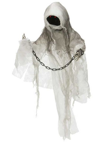 Uhuu! Spøkelse med Lyd, Lys & Bevegelse - Halloween Dekorasjon 90 cm