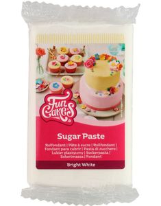 Funcakes Fondant - Bright White / Ren Hvit 250 gram