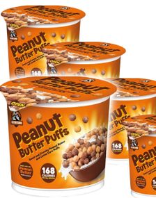 8 stk Inventure Peanut Butter Puffs - Frokostblanding i Kopp - Hel Eske 320 gram