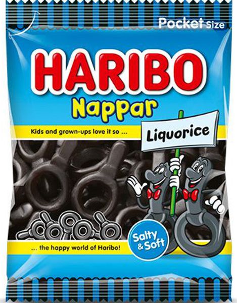 Haribo Salte Smokker - Lakrissmokker 80 gram