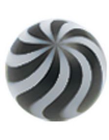 Candy Ball - Svart Akrylkule