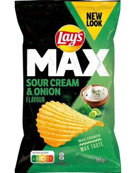Lays Max Sourcream and Onion 185 gram