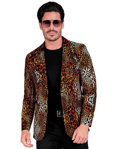Leopardmønstret Blazer til Mann