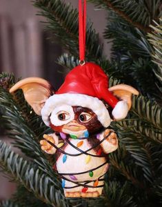 Hengende Gremlins Gizmo i Fairy Lights Dekorasjon med Tråd 10 cm