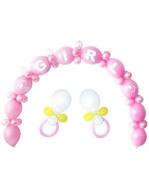 Girl - Lys Rosa Ballong Buesett