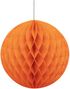 Orange Honeycomb Ball VELG STØRRELSE 10-20 cm