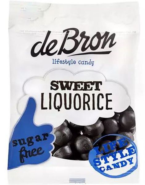 deBron Sweet Liqorice - Sukkerfri Søt Lakris 100 g