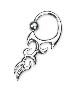 Steel Tribal Flame BCR Piercing - Strl 1,6 x 12 mm