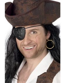 Piratpakke patch og clip on ørering