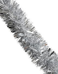 Sølvfarget Glittergirlander - 2 meter