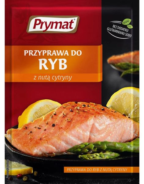Fish Seasoning with Lemon - Krydder til Fisk med Sitron - PRYMAT (Polen)