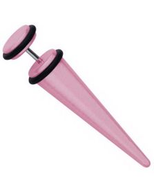 Fake Expander Metallic Pink - Fake Piercing