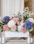 Hvit Peonblomst 35 cm - Kunstige Blomster