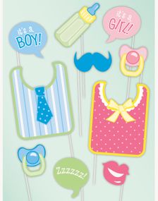 10 stk Babyshower Fotoeffekter