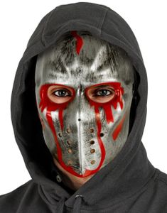 Blodig Hockeymaske Hard Plast