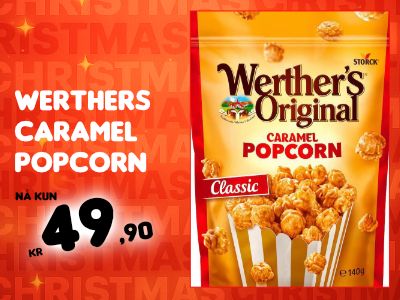 Werthers Original Caramel Popcorn - Popcorn med Karamell 140 gram