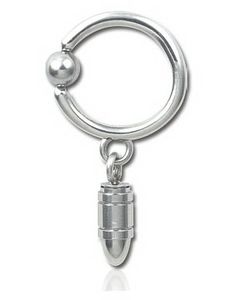 Hengende Patron Silver - 1.6 x 12 mm BCR Piercing