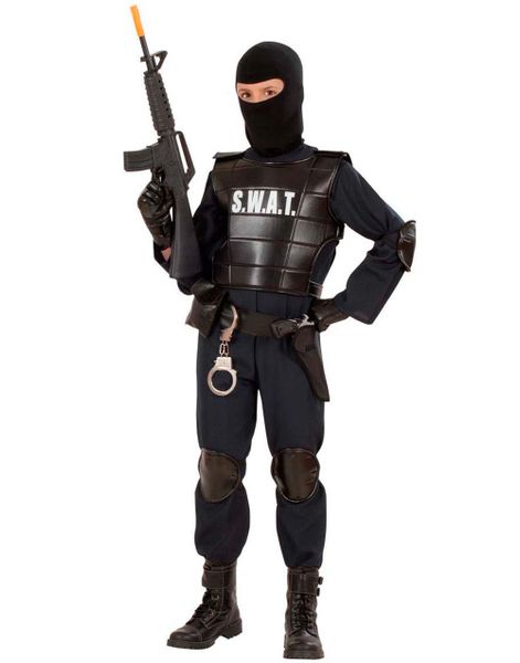 Komplett S.W.A.T Barnekostyme