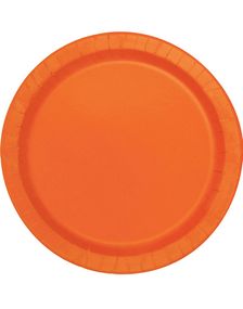 20 stk Orange Små Papptallerkener17 cm